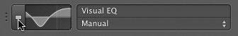 Enable the Visual EQ effect plug-in.