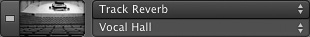 Select the Vocal Hall preset in the Track Reverb effect plug-in.