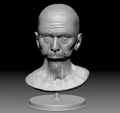 Finished sculpt ready to composite.