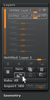 Split layer into two distinct layers for shape and Polypaint.