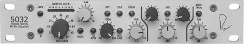 Stand-alone channel strip. This rack-mountable model is designed to reproduce the sound from vintage Neve console models. It includes a mic preamp, a three-band equalizer, high- and low-frequency shelving, high-pass filters, and phantom power. The silk control is designed to reduce negative feedback and adjust the frequency spectrum to provide a more musical sound.