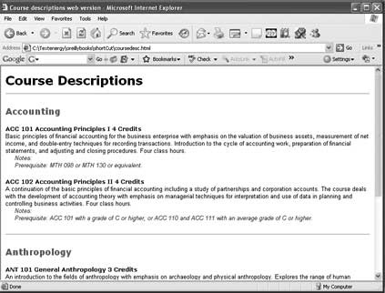 XHTML created from XML exported using Apply XSLT to add CSS styles