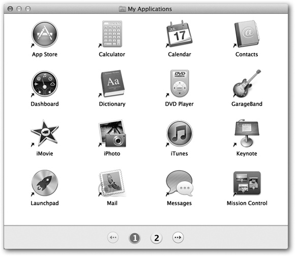 The Simple Finder doesn’t feel like home—unless you’ve got one of those Spartan, space-age, Dr. Evil–style pads. But it can be just the ticket for less-skilled Mac users, with few options and a basic one-click interface. Every program in the My Applications folder is actually an alias to the real program, which is safely ensconced in the off-limits Applications folder.