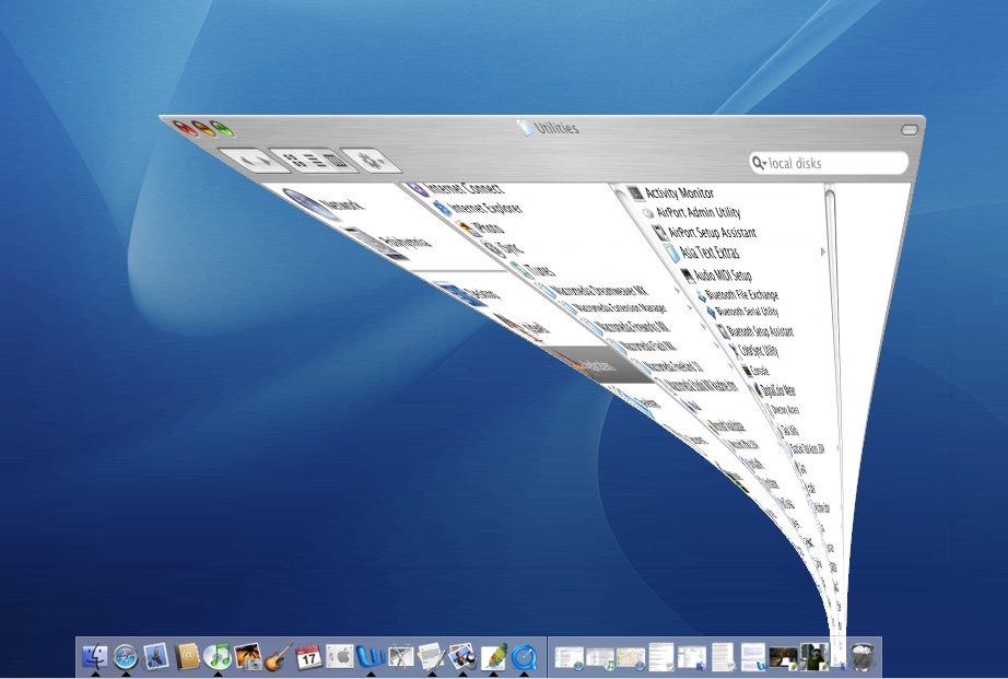 Mac OS dock transition