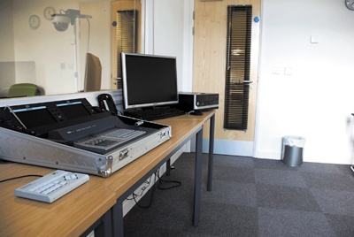 Brighton University’s usability lab, from behind the traditional two-way mirror.