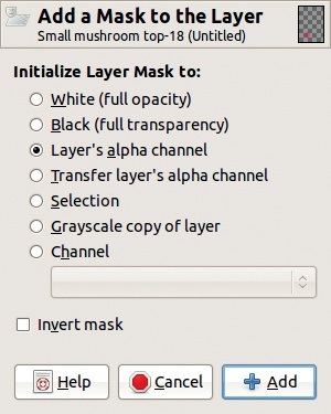 Initializing the layer mask