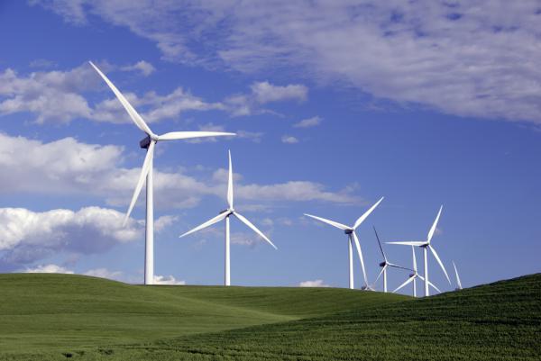 These wind turbines might be white, but they’re also green