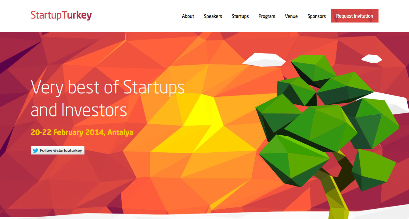 The geometric, dimensional look of Startup Turkey