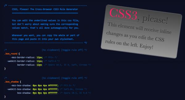 Fixed-width fonts in action at CSS3, please!