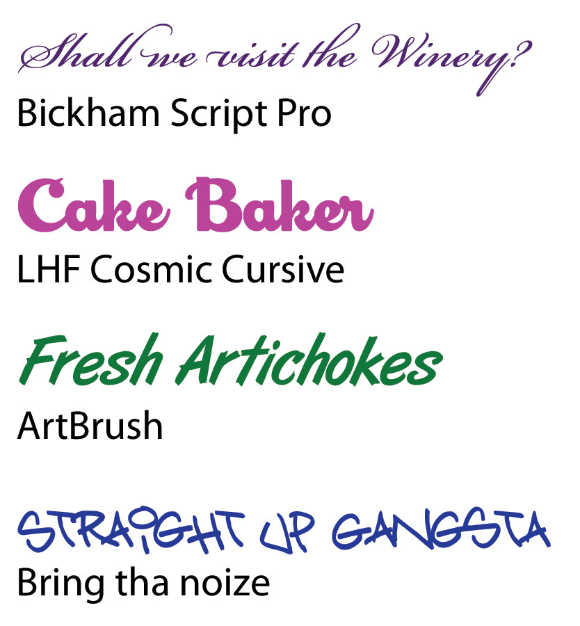 Handwritten fonts: for a human touch