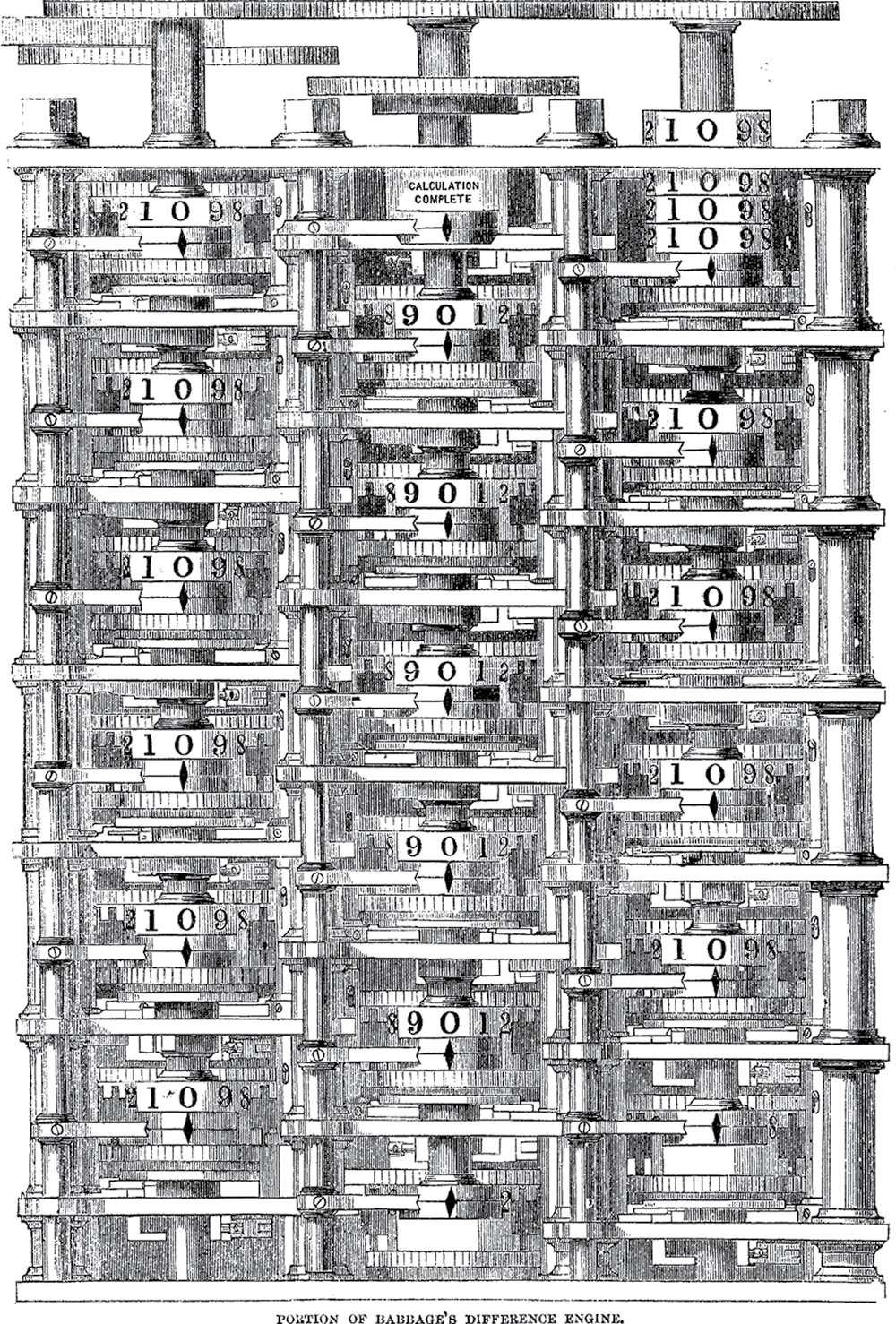 Image of A difference engine