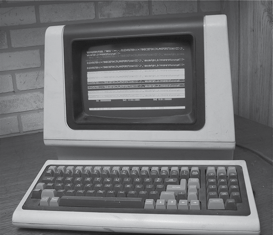 Image of A dumb terminal, circa 1980