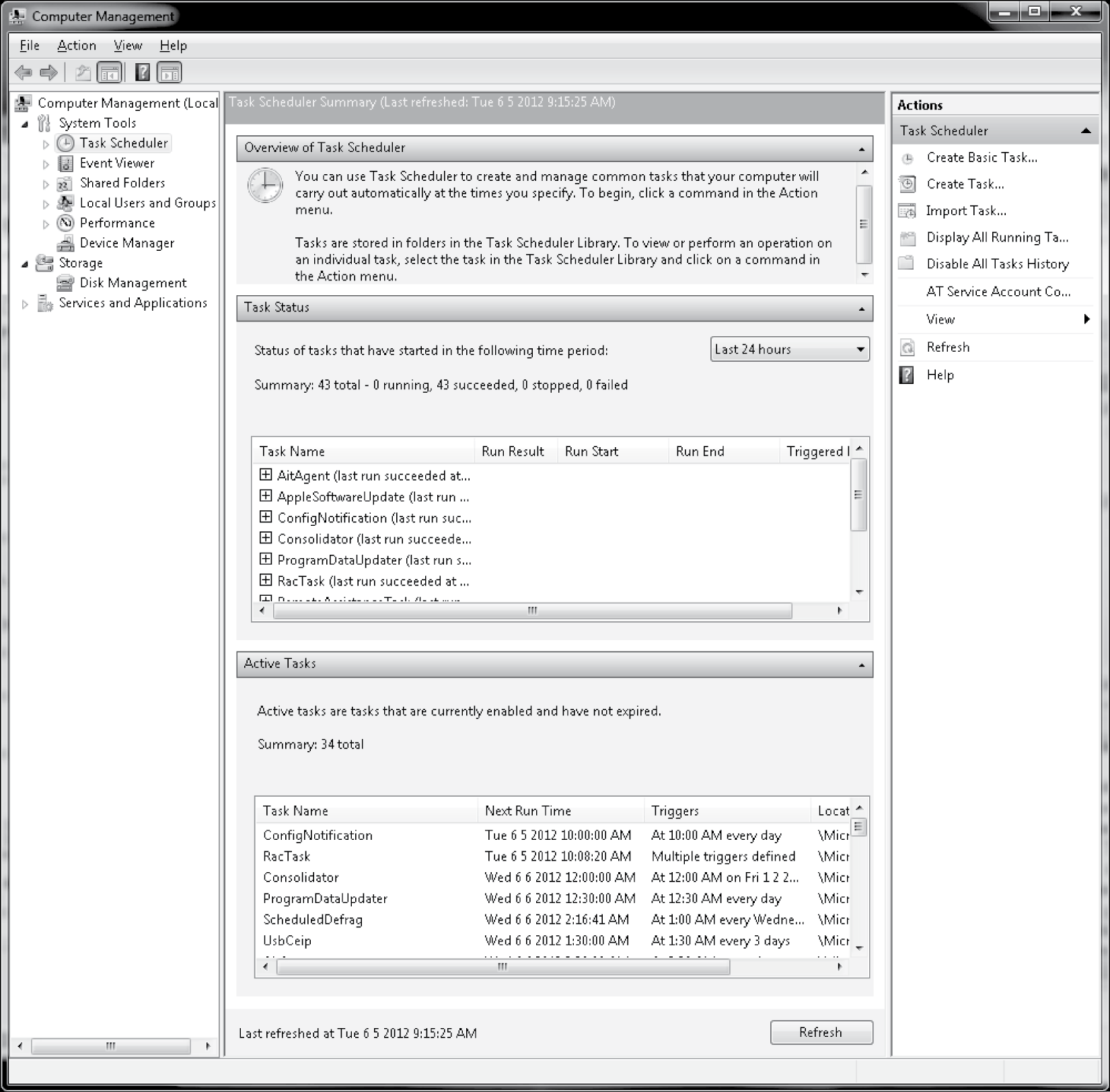 Image of Windows Task Scheduler