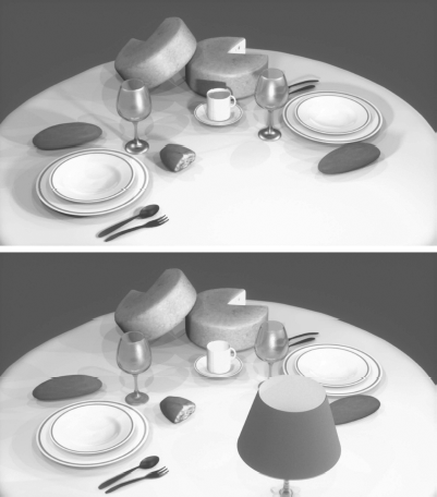 Figure showing Issue fixed with a point lamp. Notice the bottom picture makes the lamp to raytrace lamp object making the material simulate a warm scene.