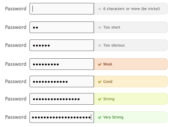 Twitter’s password-selection form is a great variation on a common microinteraction (picking a password), with very clear feedback. (Courtesy Little Big Details.)