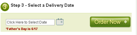 Pro Flowers uses the date to show you the next big holiday when selecting a delivery date. (Courtesy Gabriel Henrique and Little Big Details.)