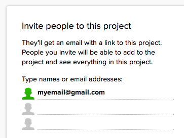 37signals’ Basecamp gets it right. When you paste an email ID like “Jane Smith <myemail@gmail.com>,” it automatically strips out everything extraneous and leaves just the email address. (Courtesy Harpal Singe and Little Big Details.)