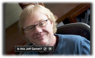 If you open the Info panel and iPhoto recognizes someone it’s seen before, it asks you to verify the person’s identity. Click if iPhoto guessed the right name. Click the if iPhoto missed, and then enter the correct name for that person.If you’re zoomed in on a photo, you won’t see any of iPhoto’s guesses; just drag the Zoom slider in iPhoto’s toolbar all the way left to get it back in the guessing game.