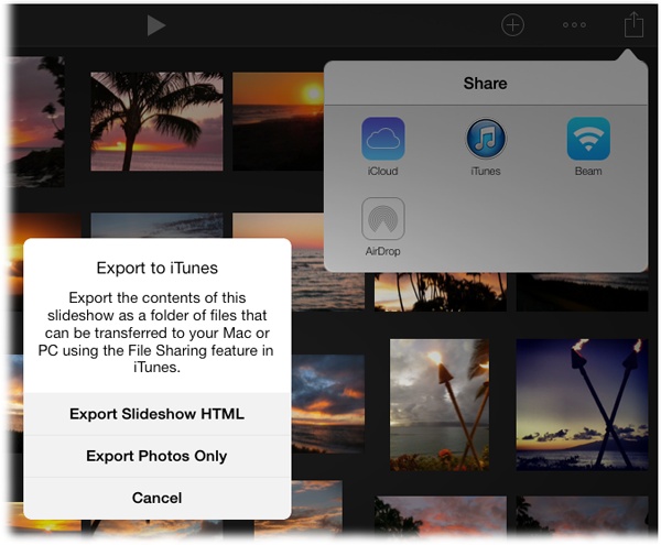 By sharing your slideshow using iTunes, you can generate HTML files that you can post on your personal website (if you have one).
