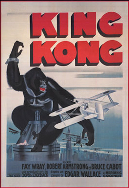 A poster for the original King Kong.