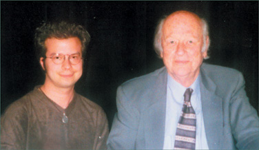 The author with Ray Harryhausen in 2001.
