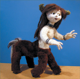 Centaurette puppet by Stephanie Mahoney.