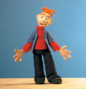 The fully clothed puppet.