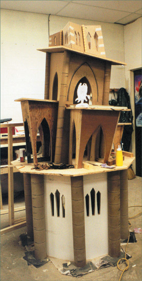 Gargoyle Tower—Before. (Copyright 1998 Bowes Productions.)