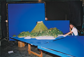 Russell Papp on set from MTV/Insight Films’ Monster Island. (Copyright 2004 Bowes Productions.)