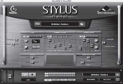 The VST standard developed by Steinberg supports both processing and effects plug-ins and virtual instrument plug-ins. In this case, Spectrasonics’ Stylus RMX groove instrument is operating as a VST plug-in within Ableton Live software.
