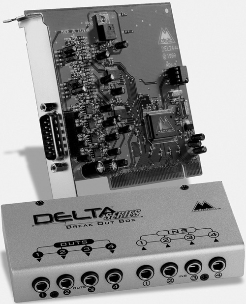 The M-Audio Delta 44 is an affordable PCI-based interface with four ins and four outs.