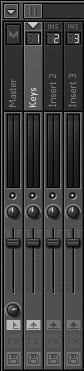 The Mixer track, auto-named to reflect the name of the channel to which it is linked.