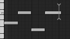 Slicing the end of a note that goes beyond the desired two bars.