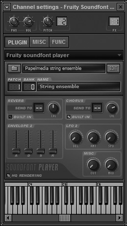 Fruity SoundFont Player.