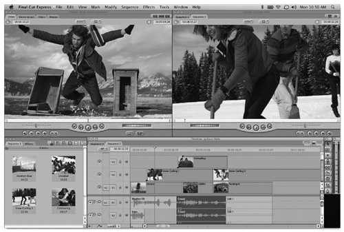 A screenshot of Apple’s Final Cut software.