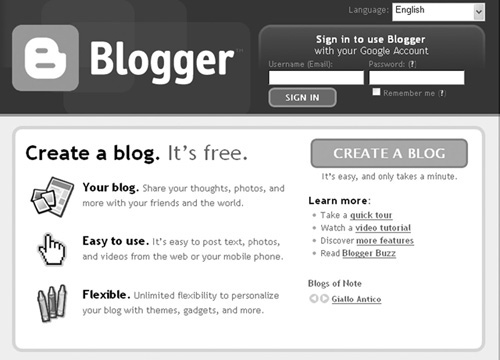 A blog can be a part of your website or one of your social networks, or it can be on a dedicated blogging site such as Blogger.com.