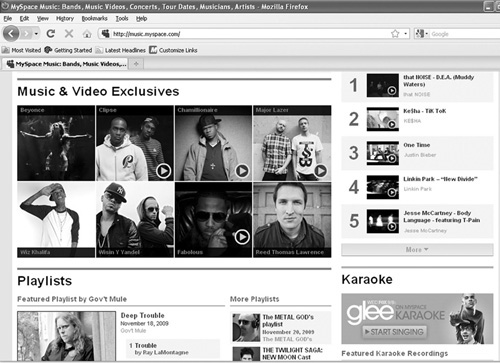 Not to be confused with MySpace Records, the record label, is the music page on MySpace, known as MySpace Music.