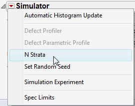 Showing the N Strata Menu Option