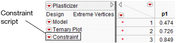 Constraint Table Script