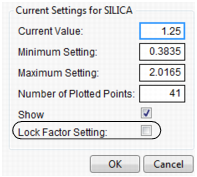 Factor Settings Window