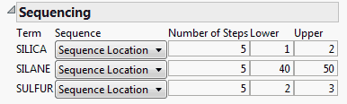 Sequencing Settings