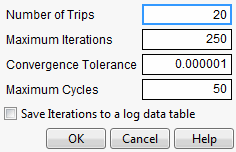 Maximization Options Window