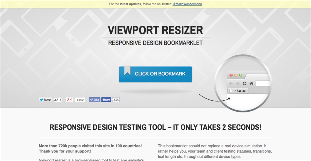 Testing the responsiveness of a website