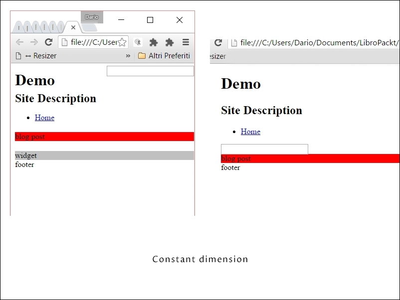 Media queries for responsive design