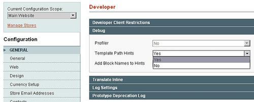 Enabling template path hints