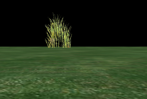 Time for action — creating a model for displaying blades of grass