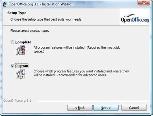 Installing OpenOffice