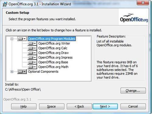 Installing OpenOffice