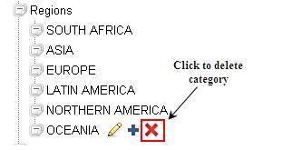 Managing categories