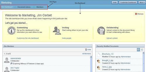 Configuring a site